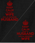 Keep calm wife / husband
